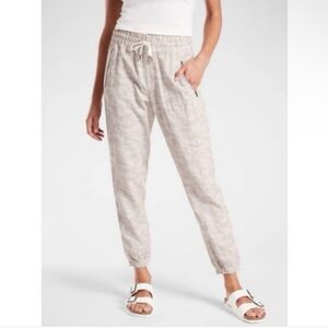Athleta Cabo Tide Linen Joggers